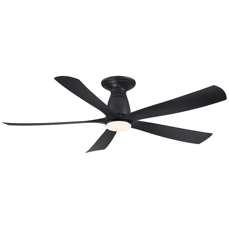 Image 1 Fanimation Kute5 - 52 inch Flush - BL with BL Blades and LED LK