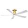 Fanimation Kute5 - 52 inch Flush - BS with MW Blades and LED LK