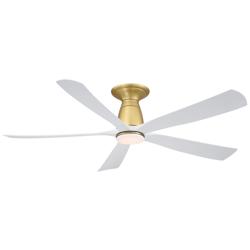 Fanimation Kute5 - 52 inch Flush - BS with MW Blades and LED LK