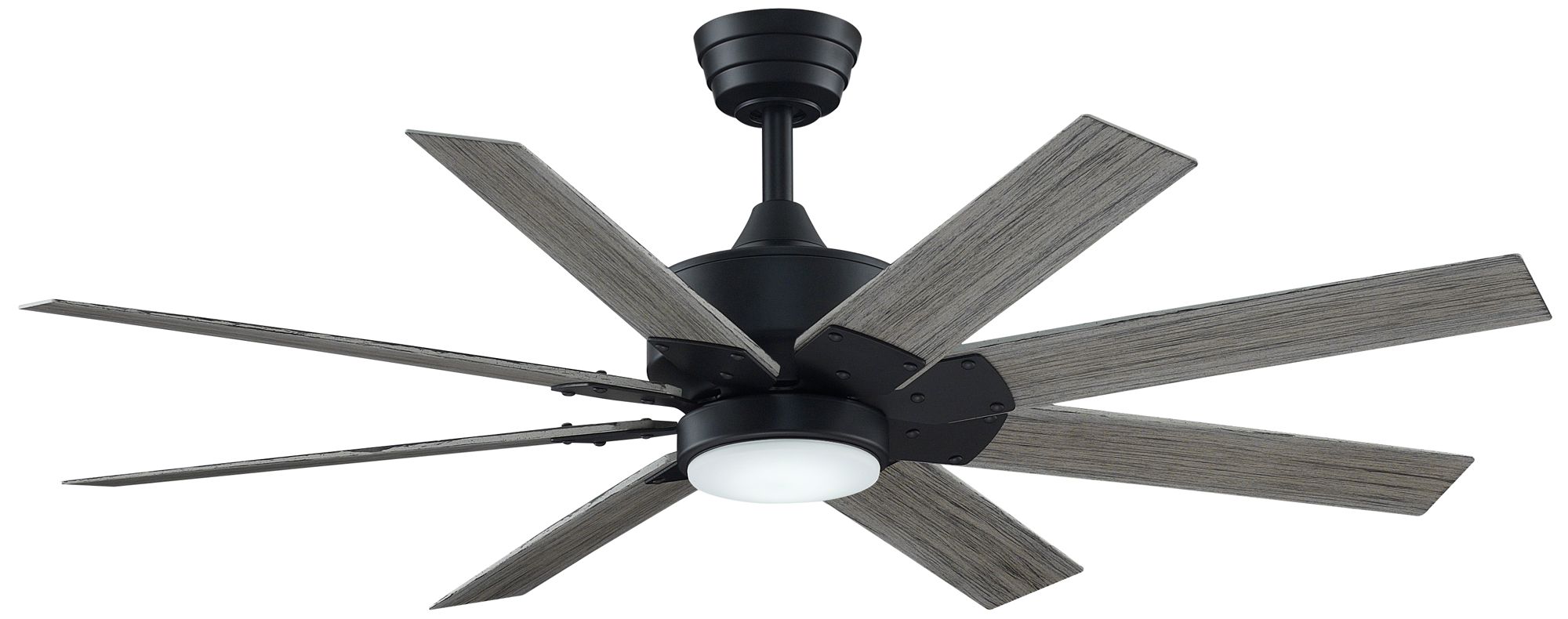 Fanimation Levon Custom - 52 inch - BL with WE Blades and LED LK