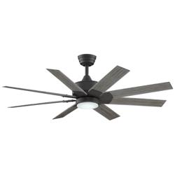 Fanimation Levon Custom - 52 inch - GR with WE Blades and LED LK