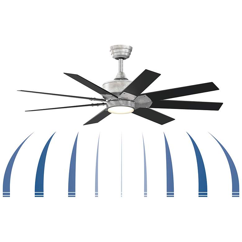 Image 7 Fanimation Levon Custom - 52 inch - GZ with BL Blades and LED LK more views