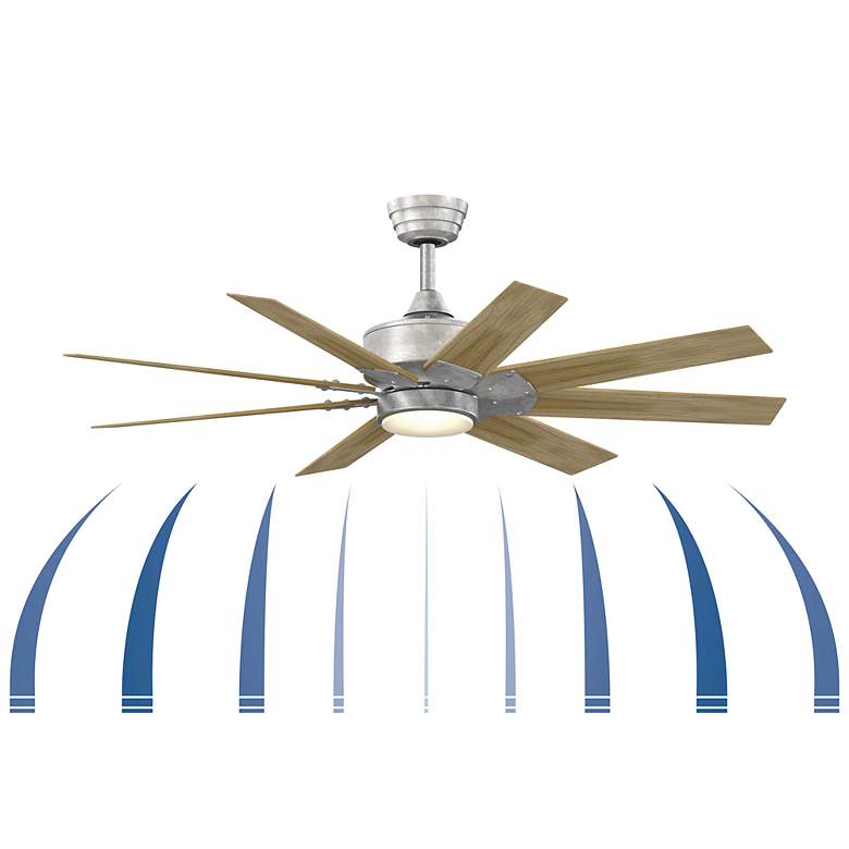 Image 7 Fanimation Levon Custom - 52 inch - GZ with N Blades and LED LK more views