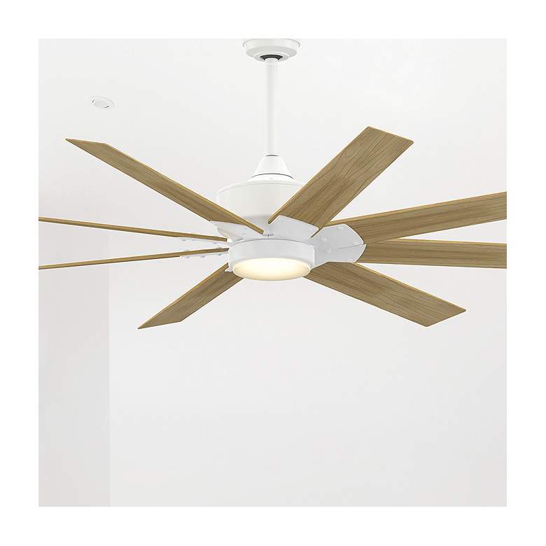 Image 1 Fanimation Levon Custom - 64 inch - MW with WP Blades and LED LK