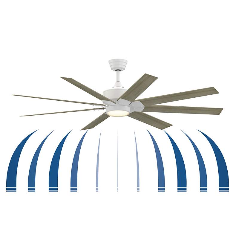 Image 7 Fanimation Levon Custom - 64 inch - MW with WP Blades and LED LK more views