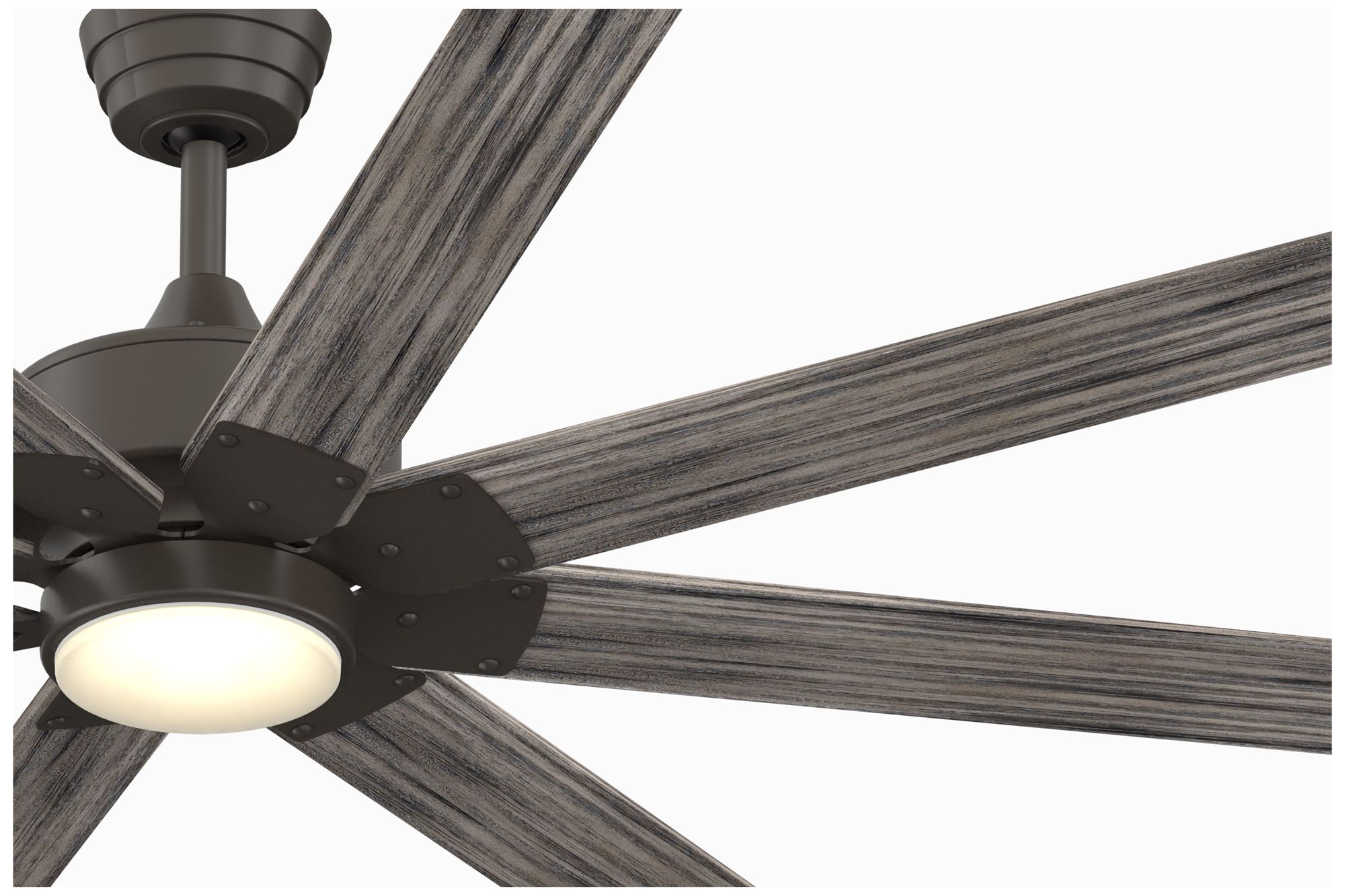 Image 4 Fanimation Levon Custom - 72 inch - GR with WE Blades and LED LK more views