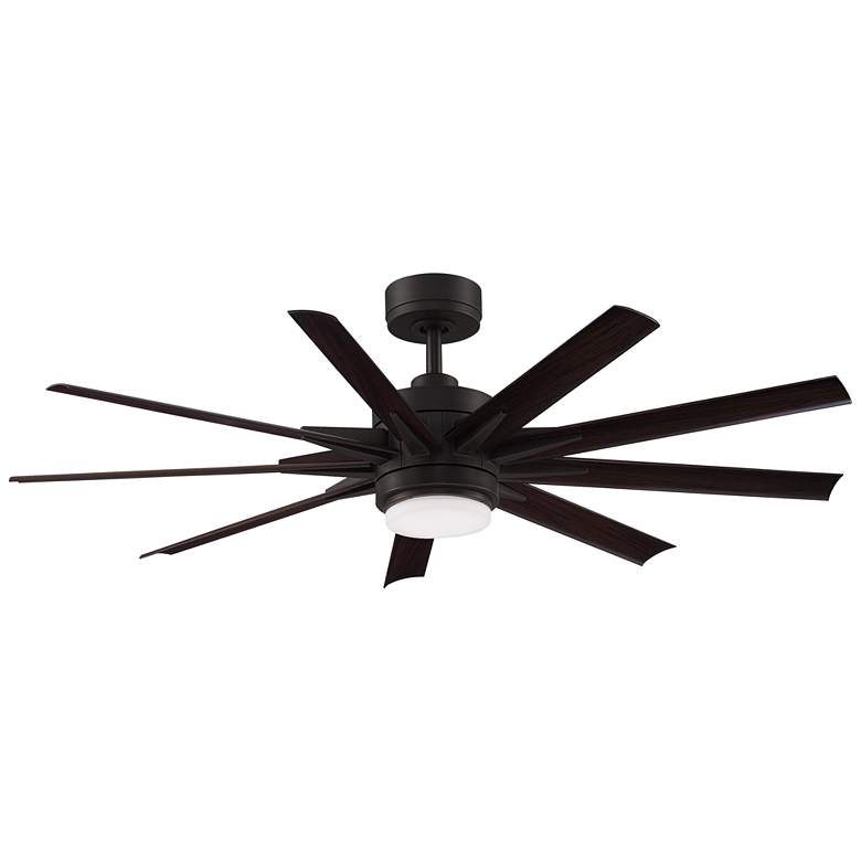 Image 1 Fanimation Odyn Custom - 56 inch - DZW with DWAW Blades and LED LK