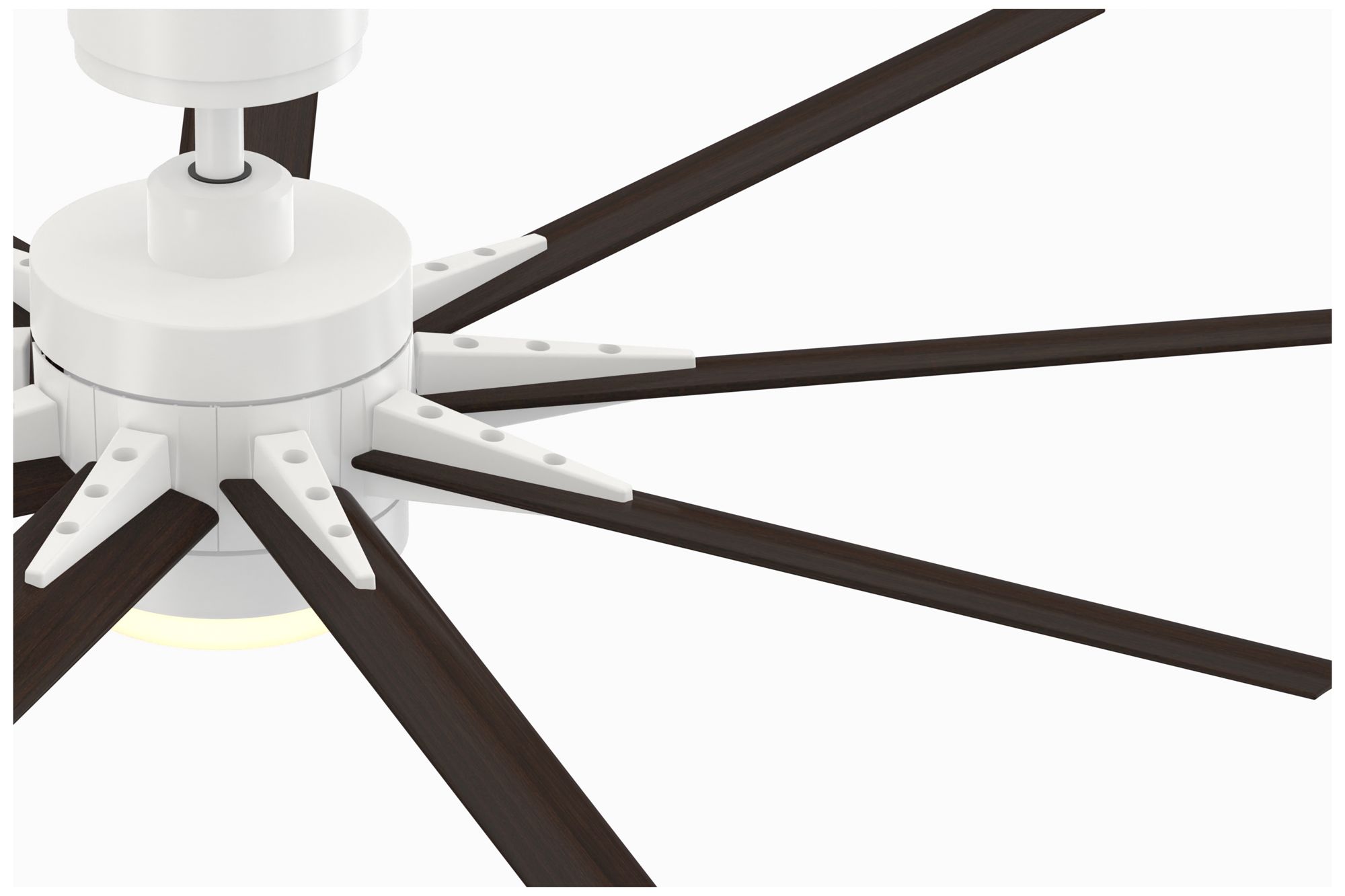 Image 4 Fanimation Odyn Custom - 56 inch - MWW with DWAW Blades and LED LK more views