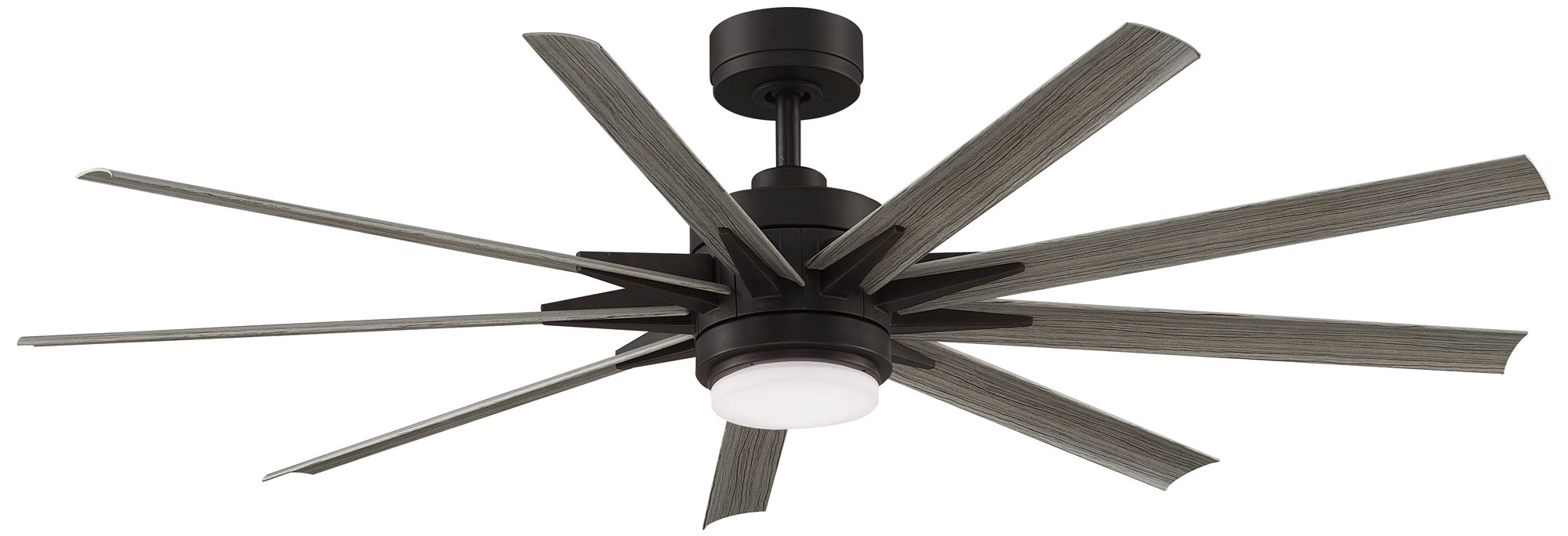 Fanimation Odyn Custom - 64 inch - DZW with WEW Blades and LED LK