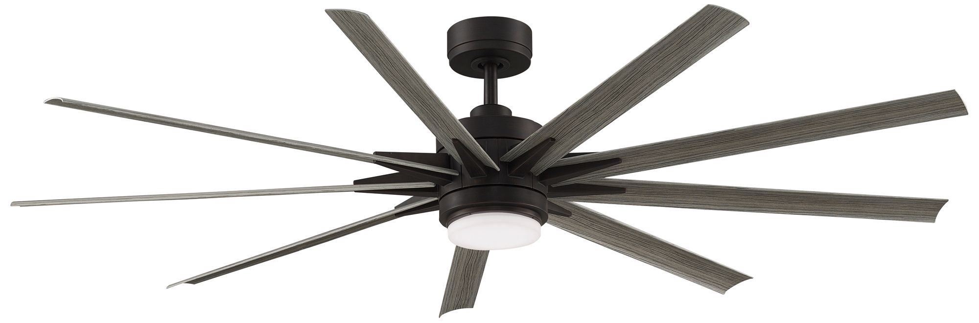 Fanimation Odyn Custom - 72 inch - DZW with WEW Blades and LED LK