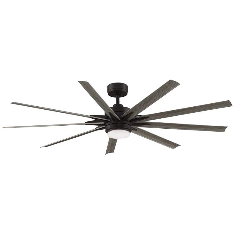 Image 1 Fanimation Odyn Custom - 72 inch - DZW with WEW Blades and LED LK