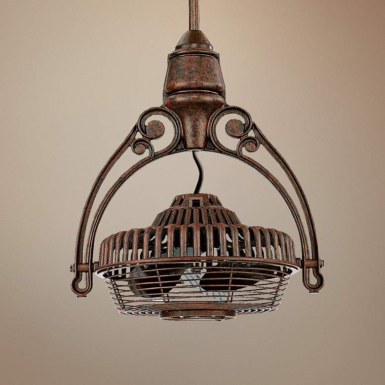 Image 1 Fanimation Old Havana Rust Tilt-Adjust Cage Ceiling Fan