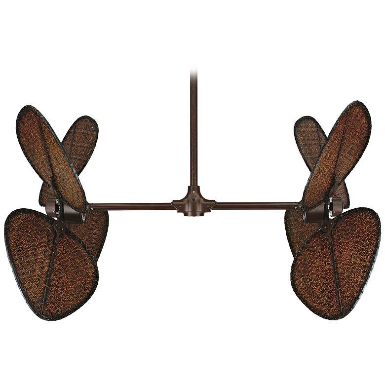 Fanimation Palisade Natural Rust Finish Double Ceiling Fan