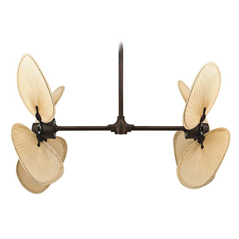 Fanimation Palisade Rust Finish Double Blade Vertical Rotation Ceiling Fan
