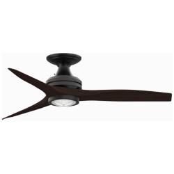 Fanimation Spitfire - 48 inch Flush - BL with DWA Blades and LED LK
