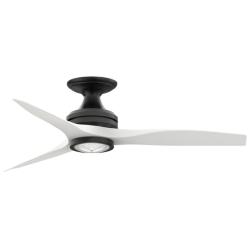 Fanimation Spitfire - 48 inch Flush - BL with MW Blades and LED LK