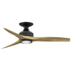 Fanimation Spitfire - 48 inch Flush - BL with N Blades and LED LK
