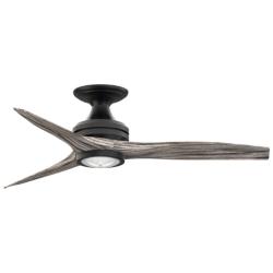 Fanimation Spitfire - 48 inch Flush - BL with WE Blades and LED LK