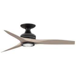 Fanimation Spitfire - 48 inch Flush - BL with WW Blades and LED LK