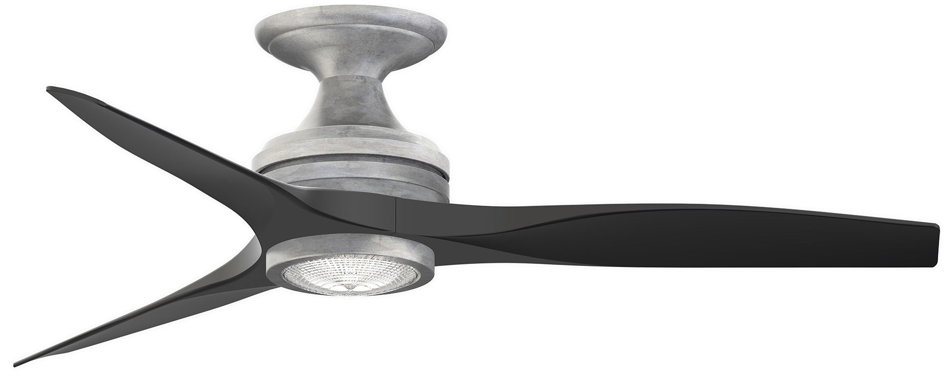 Fanimation Spitfire - 48 inch Flush - GZ with BL Blades and LED LK