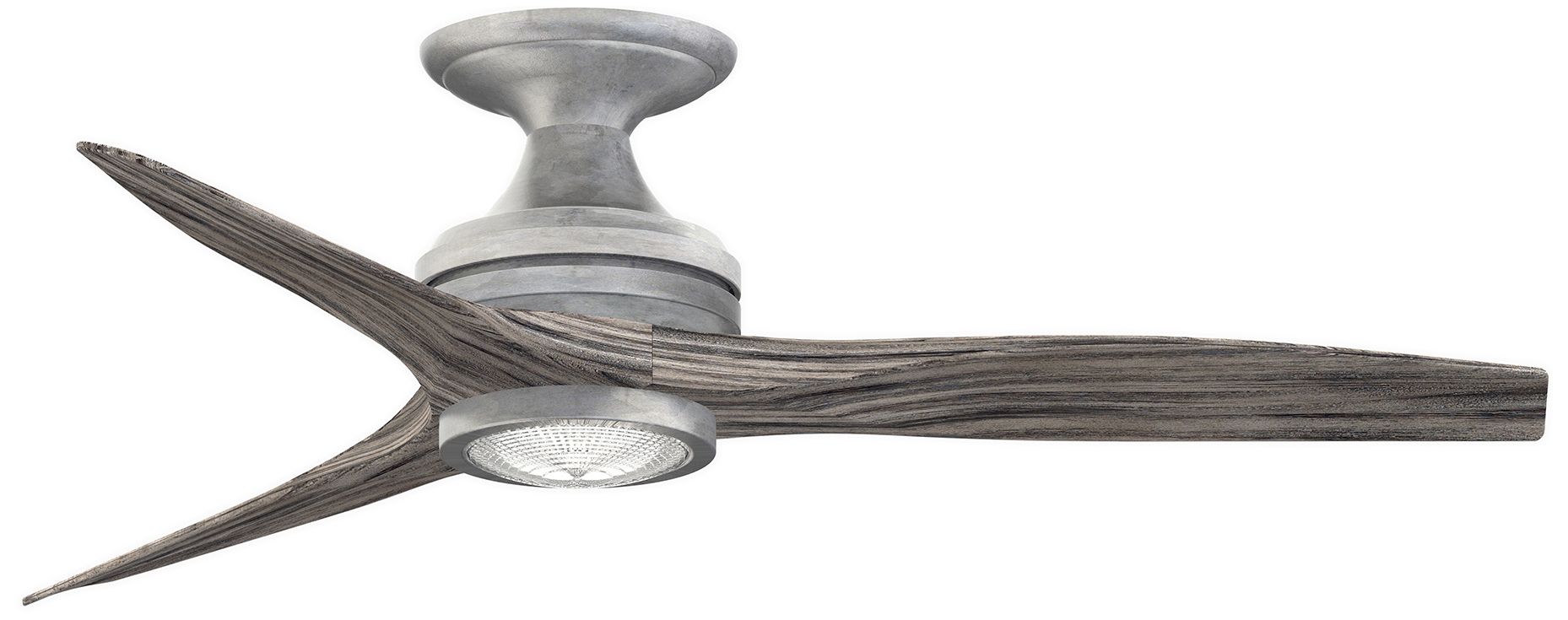 Fanimation Spitfire - 48 inch Flush - GZ with WE Blades and LED LK