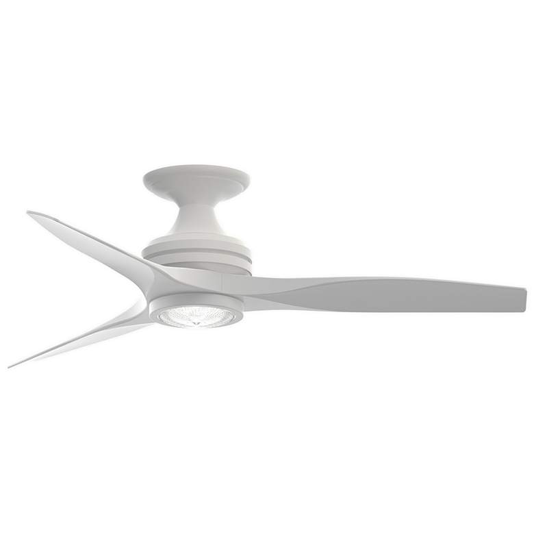 Image 1 Fanimation Spitfire - 48 inch Flush - MW with MW Blades and LED LK