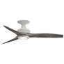 1_Fanimation Spitfire - 48 inch Flush - MW with WE Blades and LED LK