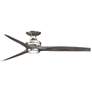 1_Fanimation Spitfire - 60 inch Flush - BN with WE Blades and LED LK