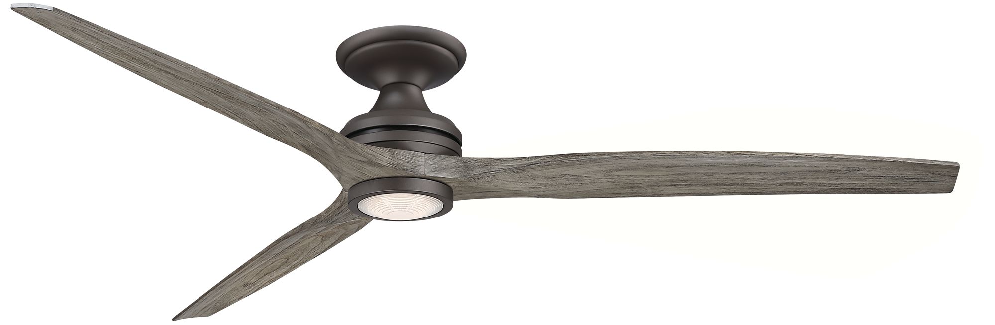 Fanimation Spitfire DC 72 inch Flush - GR with WE Blades and GR LED LK