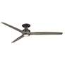 1_Fanimation Spitfire DC 72 inch Flush - GR with WE Blades and GR LED LK
