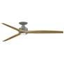 1_Fanimation Spitfire DC 72 inch Flush - GZ with N Blades and GZ LED LK