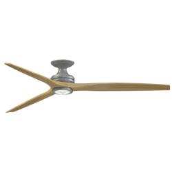 Fanimation Spitfire DC 72 inch Flush - GZ with N Blades and GZ LED LK