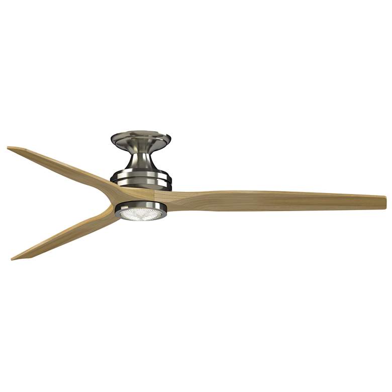 Image 1 Fanimation Spitfire DC Custom 64" Flush - BN, N Blades, Light Kit