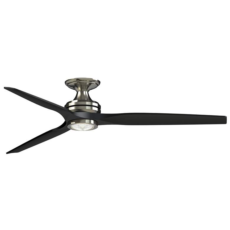 Image 1 Fanimation Spitfire DC Custom 64" Flush - BN with BL Blades, BN LK