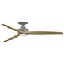 1_Fanimation Spitfire DC Custom - 64" Flush - GZ w/ N Blades and Light Kit
