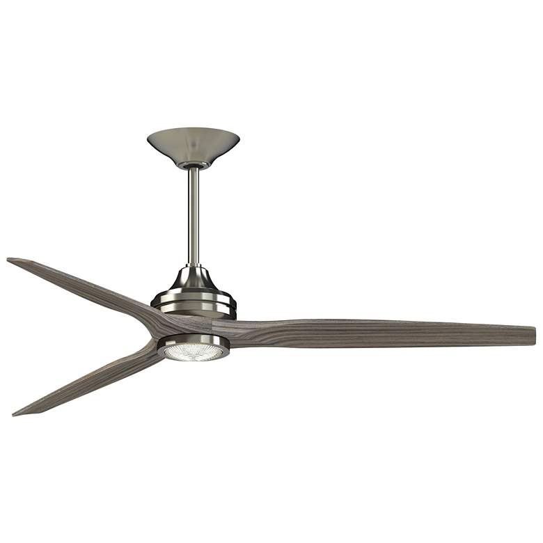 Image 1 Fanimation Spitfire DC Custom - 64 inch - BN with WE Blades and BN LED LK