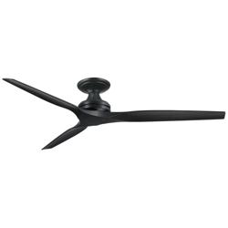Fanimation Spitfire DC Custom - 64 inch Flush - BL with BL Blades