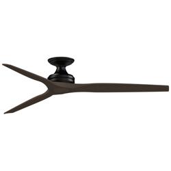 Fanimation Spitfire DC Custom - 64 inch Flush - BL with DWA Blades