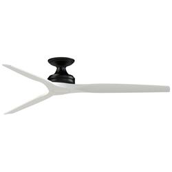 Fanimation Spitfire DC Custom - 64 inch Flush - BL with MW Blades