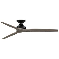 Fanimation Spitfire DC Custom - 64 inch Flush - BL with WE Blades