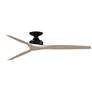1_Fanimation Spitfire DC Custom - 64 inch Flush - BL with WW Blades