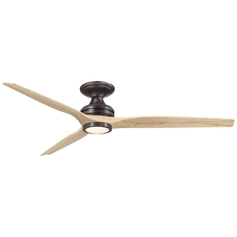 Image 1 Fanimation Spitfire DC Custom - 64 inch Flush - DZ with N Blades, Light Kit