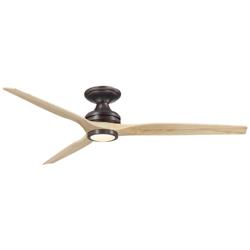 Fanimation Spitfire DC Custom - 64 inch Flush - DZ with N Blades, Light Kit
