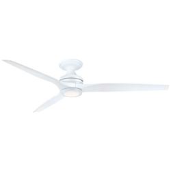 Fanimation Spitfire DC Custom - 64 inch Flush - MW w/ MW Blades, Light Kit