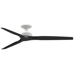Fanimation Spitfire DC Custom - 64 inch Flush - MW with BL Blades