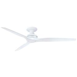 Fanimation Spitfire DC Custom - 64 inch Flush - MW with MW Blades