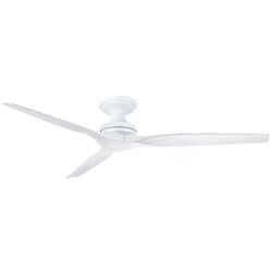 Fanimation Spitfire DC Custom - 64 inch Flush - MW with WW Blades