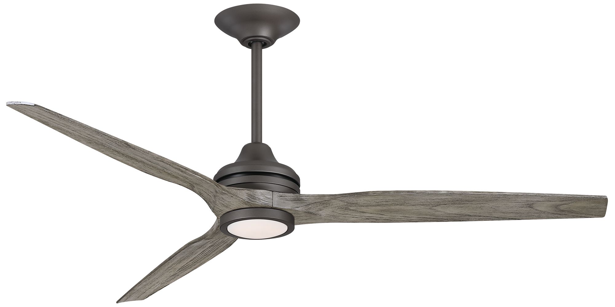 Fanimation Spitfire DC Custom - 64 inch - GR with WE Blades and GR LED LK