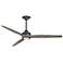 Fanimation Spitfire DC Custom - 64 inch - GR with WE Blades and GR LED LK