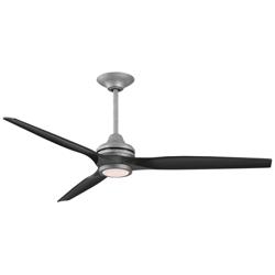 Fanimation Spitfire DC Custom - 64 inch - GZ with BL Blades and GZ LED LK